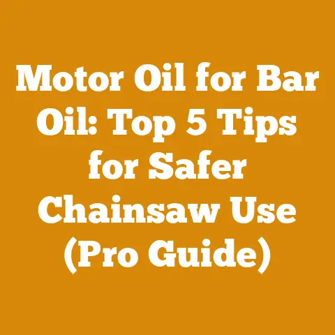 Motor Oil for Bar Oil: Top 5 Tips for Safer Chainsaw Use (Pro Guide)