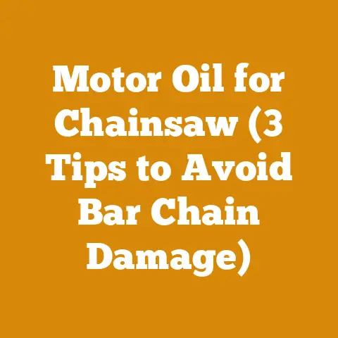 Motor Oil for Chainsaw (3 Tips to Avoid Bar Chain Damage)