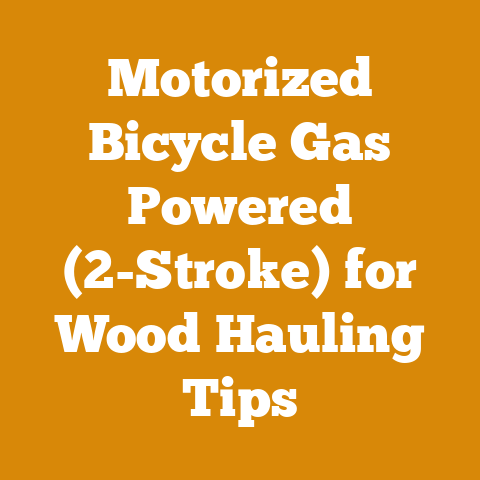 Motorized Bicycle Gas Powered (2-Stroke) for Wood Hauling Tips