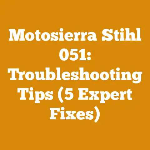 Motosierra Stihl 051: Troubleshooting Tips (5 Expert Fixes)