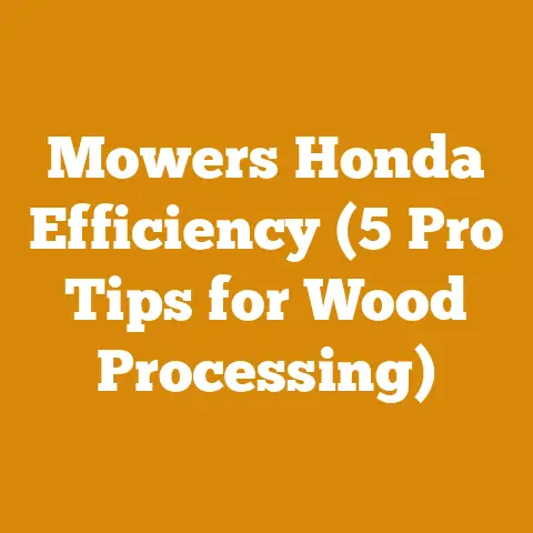 Mowers Honda Efficiency (5 Pro Tips for Wood Processing)