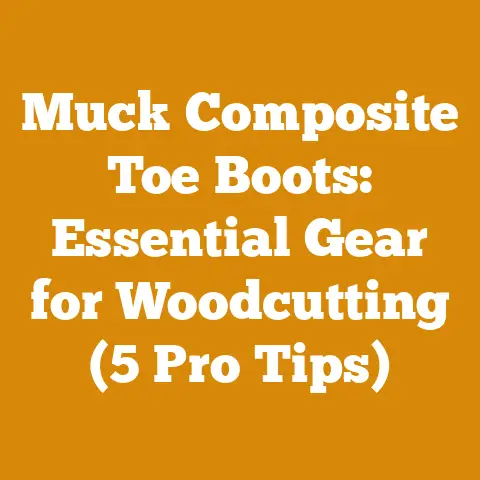 Muck Composite Toe Boots: Essential Gear for Woodcutting (5 Pro Tips)