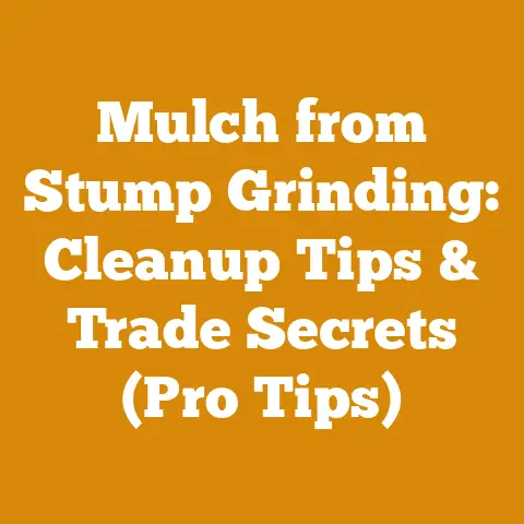 Mulch from Stump Grinding: Cleanup Tips & Trade Secrets (Pro Tips)