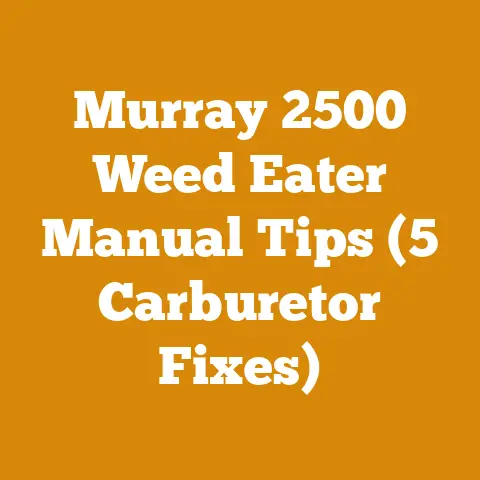 Murray 2500 Weed Eater Manual Tips (5 Carburetor Fixes)