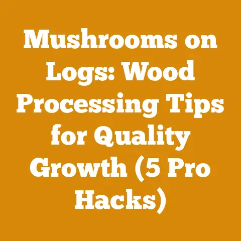 Mushrooms on Logs: Wood Processing Tips for Quality Growth (5 Pro Hacks)
