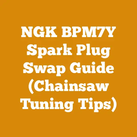 NGK BPM7Y Spark Plug Swap Guide (Chainsaw Tuning Tips)