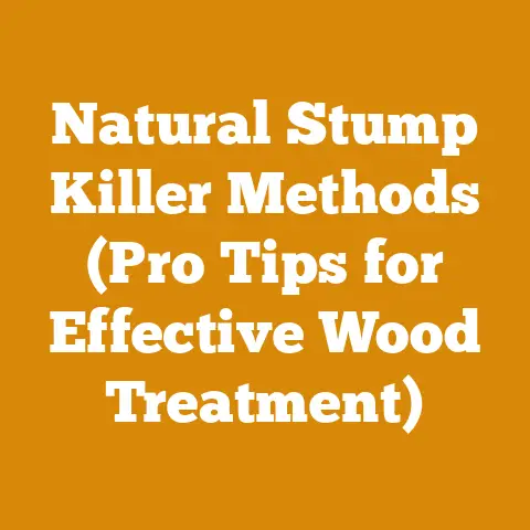 Natural Stump Killer Methods (Pro Tips for Effective Wood Treatment)