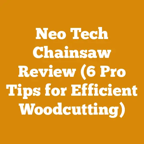 Neo Tech Chainsaw Review (6 Pro Tips for Efficient Woodcutting)