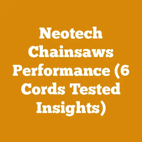 Neotech Chainsaws Performance (6 Cords Tested Insights)