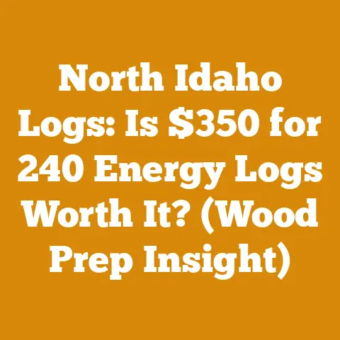 North Idaho Logs: Is $350 for 240 Energy Logs Worth It? (Wood Prep Insight)