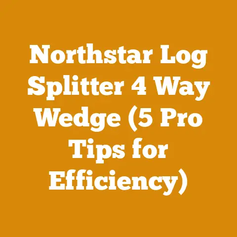 Northstar Log Splitter 4 Way Wedge (5 Pro Tips for Efficiency)