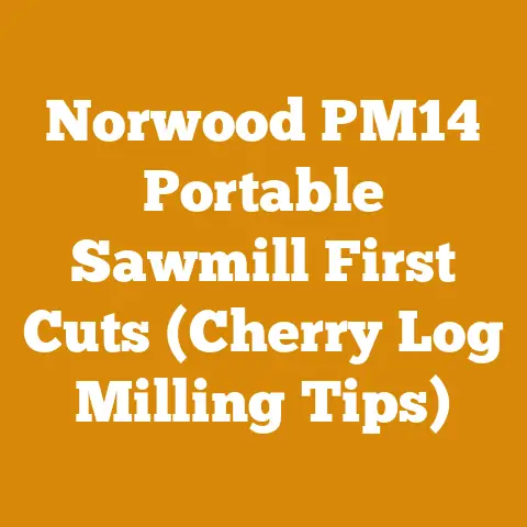 Norwood PM14 Portable Sawmill First Cuts (Cherry Log Milling Tips)