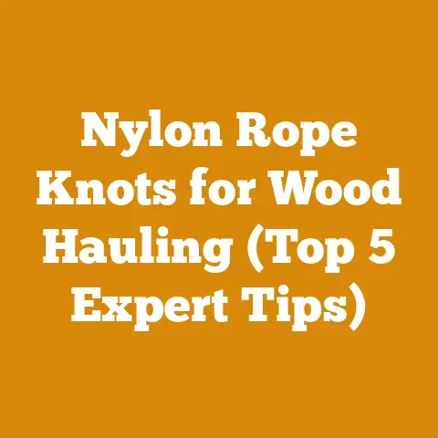 Nylon Rope Knots for Wood Hauling (Top 5 Expert Tips)
