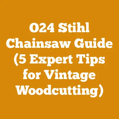 O24 Stihl Chainsaw Guide (5 Expert Tips for Vintage Woodcutting)