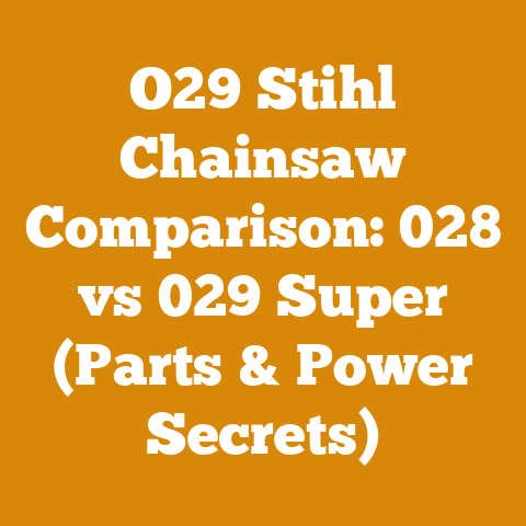O29 Stihl Chainsaw Comparison: 028 vs 029 Super (Parts & Power Secrets)
