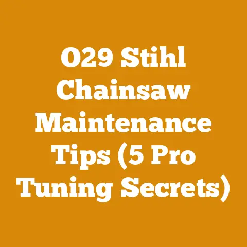 O29 Stihl Chainsaw Maintenance Tips (5 Pro Tuning Secrets)
