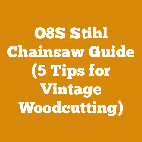 O8S Stihl Chainsaw Guide (5 Tips for Vintage Woodcutting)
