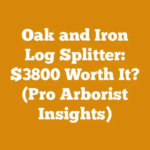 Oak and Iron Log Splitter: $3800 Worth It? (Pro Arborist Insights)