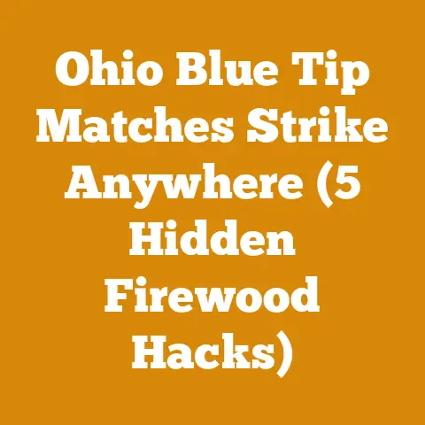 Ohio Blue Tip Matches Strike Anywhere (5 Hidden Firewood Hacks)