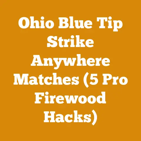 Ohio Blue Tip Strike Anywhere Matches (5 Pro Firewood Hacks)