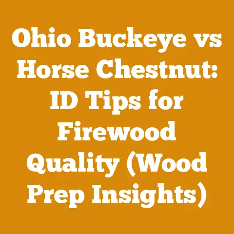 Ohio Buckeye vs Horse Chestnut: ID Tips for Firewood Quality (Wood Prep Insights)