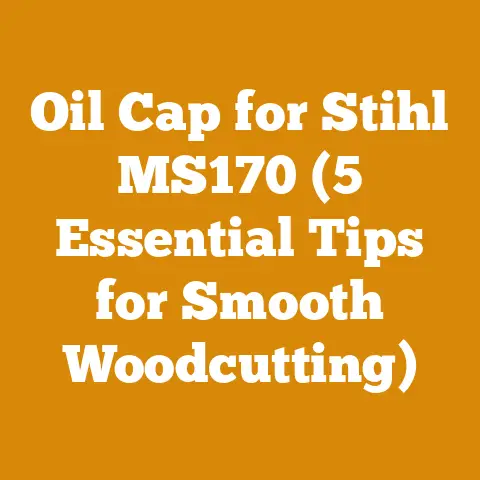 Oil Cap for Stihl MS170 (5 Essential Tips for Smooth Woodcutting)