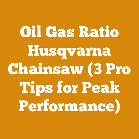 Oil Gas Ratio Husqvarna Chainsaw (3 Pro Tips for Peak Performance)