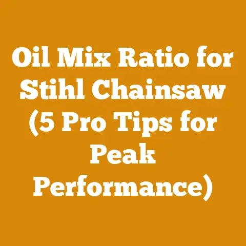 Oil Mix Ratio for Stihl Chainsaw (5 Pro Tips for Peak Performance)