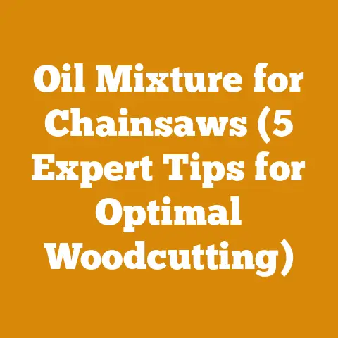 Oil Mixture for Chainsaws (5 Expert Tips for Optimal Woodcutting)