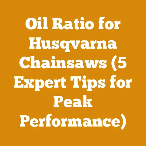 Oil Ratio for Husqvarna Chainsaws (5 Expert Tips for Peak Performance)