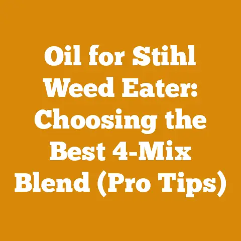 Oil for Stihl Weed Eater: Choosing the Best 4-Mix Blend (Pro Tips)