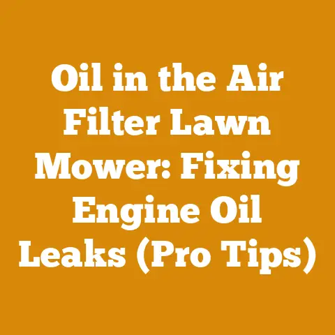 Oil in the Air Filter Lawn Mower: Fixing Engine Oil Leaks (Pro Tips)