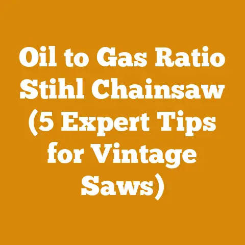 Oil to Gas Ratio Stihl Chainsaw (5 Expert Tips for Vintage Saws)