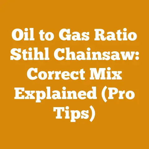 Oil to Gas Ratio Stihl Chainsaw: Correct Mix Explained (Pro Tips)