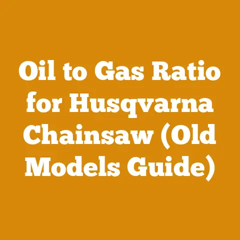 Oil to Gas Ratio for Husqvarna Chainsaw (Old Models Guide)