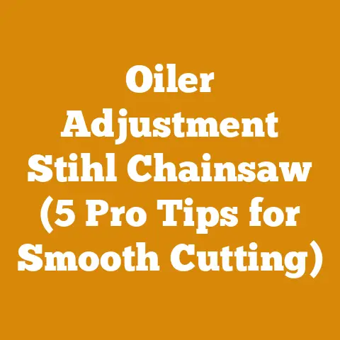 Oiler Adjustment Stihl Chainsaw (5 Pro Tips for Smooth Cutting)