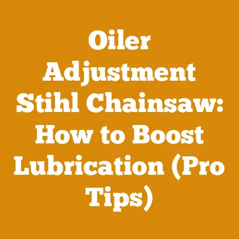 Oiler Adjustment Stihl Chainsaw: How to Boost Lubrication (Pro Tips)