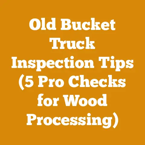 Old Bucket Truck Inspection Tips (5 Pro Checks for Wood Processing)