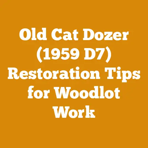 Old Cat Dozer (1959 D7) Restoration Tips for Woodlot Work