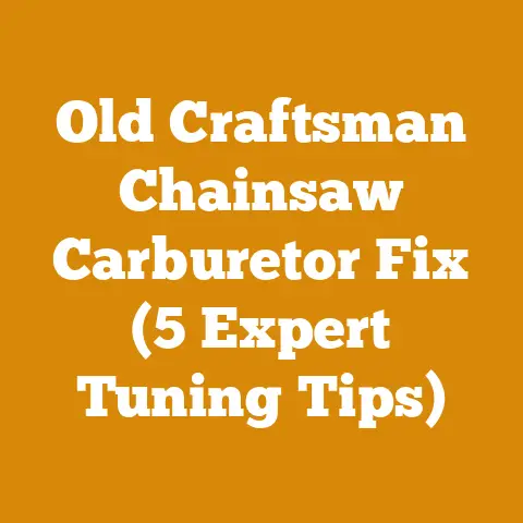Old Craftsman Chainsaw Carburetor Fix (5 Expert Tuning Tips)