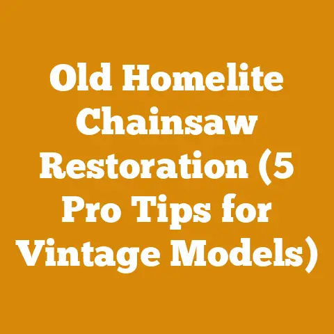 Old Homelite Chainsaw Restoration (5 Pro Tips for Vintage Models)