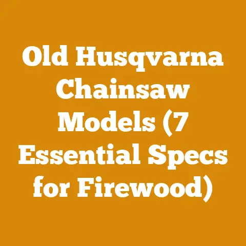Old Husqvarna Chainsaw Models (7 Essential Specs for Firewood)