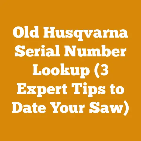 Old Husqvarna Serial Number Lookup (3 Expert Tips to Date Your Saw)