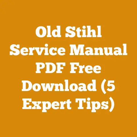 Old Stihl Service Manual PDF Free Download (5 Expert Tips)