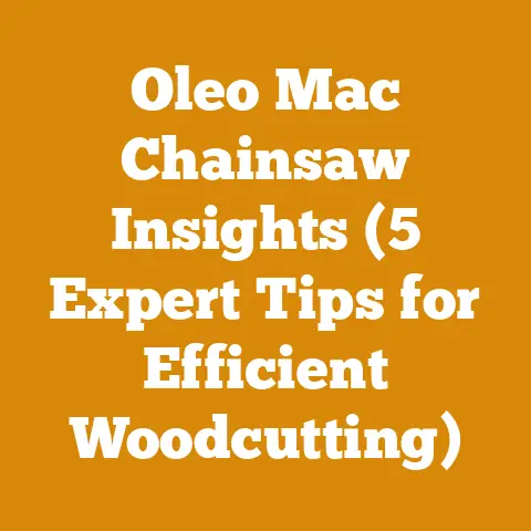 Oleo Mac Chainsaw Insights (5 Expert Tips for Efficient Woodcutting)