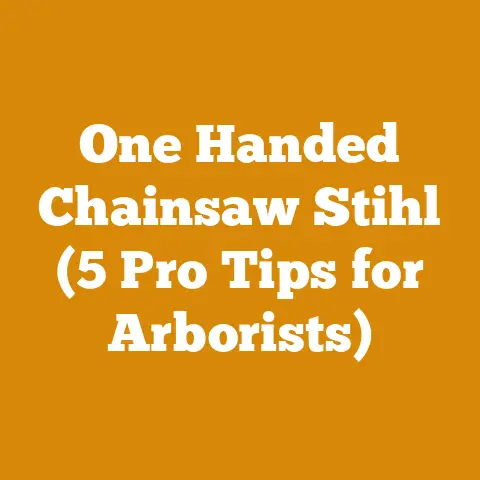One Handed Chainsaw Stihl (5 Pro Tips for Arborists)