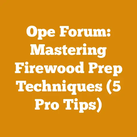 Ope Forum: Mastering Firewood Prep Techniques (5 Pro Tips)
