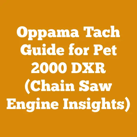 Oppama Tach Guide for Pet 2000 DXR (Chain Saw Engine Insights)