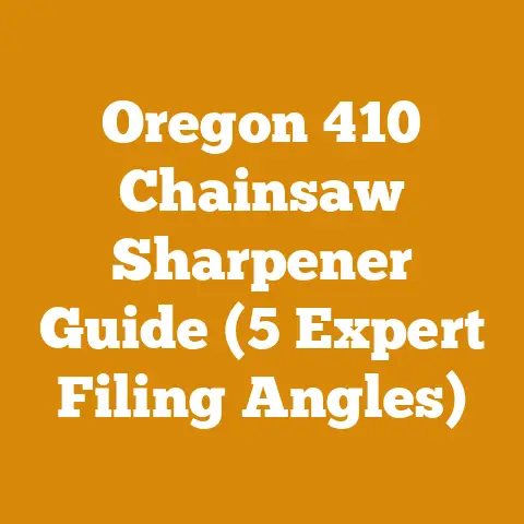 Oregon 410 Chainsaw Sharpener Guide (5 Expert Filing Angles)