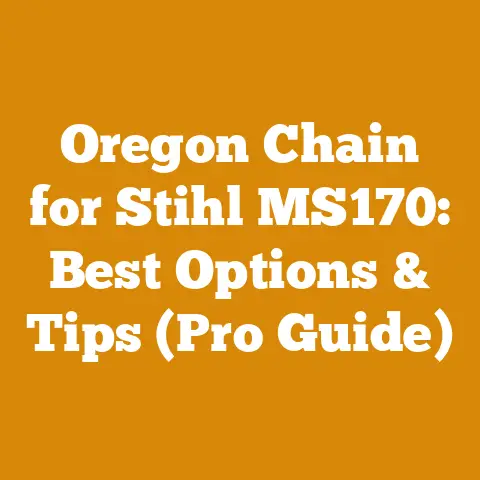 Oregon Chain for Stihl MS170: Best Options & Tips (Pro Guide)